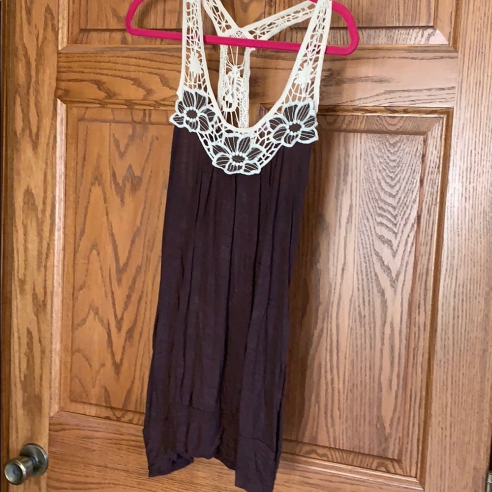 Brown tank top